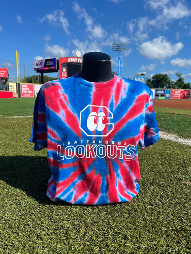 Chattanooga Lookouts Primary Logo Tie Dye Tee