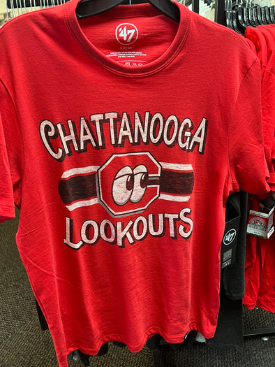 Chattanooga Lookouts 47 Brand Racer Red Renew Franklin Tee
