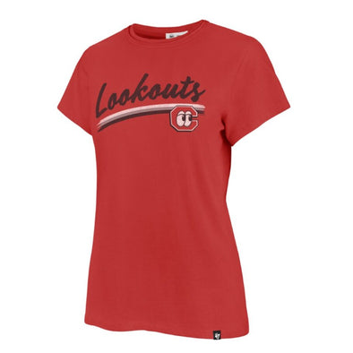 Chattanooga Lookouts Ladies Racer Red Bliss Frankie Tee