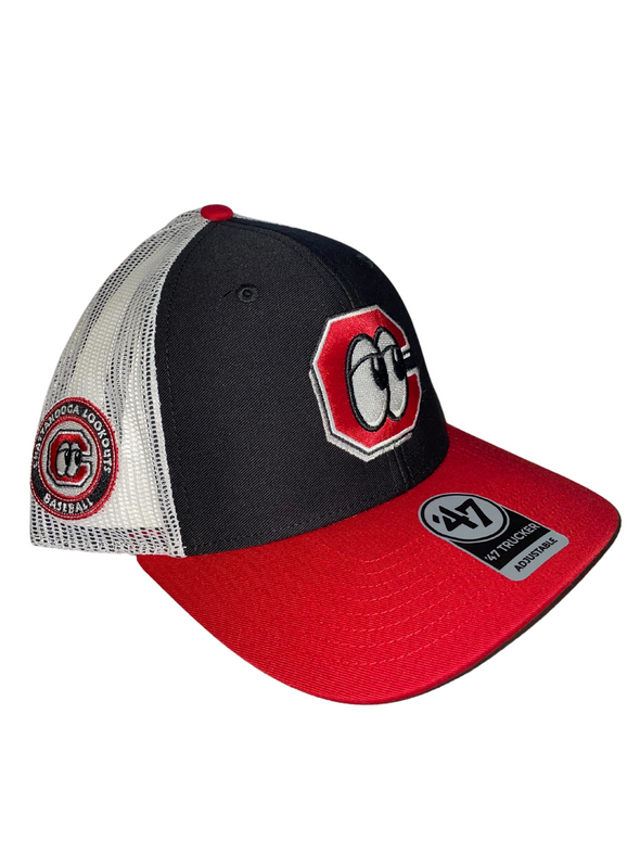 Chattanooga Lookouts Black Side Note '47 Trucker