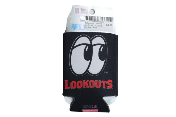 Chattanooga Lookouts Can Cooler 12oz Black