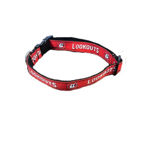 Chattanooga Lookouts Dog Collar (Red)